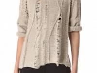 Tess Giberson Disintegrating Cable Sweater