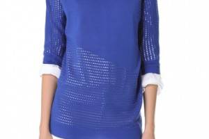 Tess Giberson Mesh Intarsia Sweater