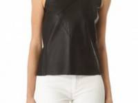 Tess Giberson Reassembled Leather Top