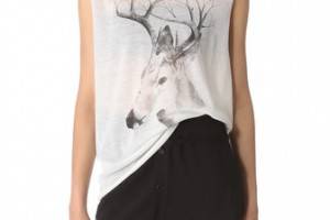 Tess Giberson Sleeveless Deer Cashmere Tank