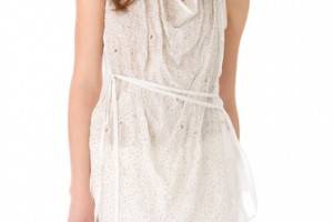 Tess Giberson Sleeveless Sequin Shirt with Ties