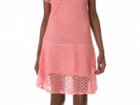 Thakoon Addition Crochet Short Sleeve Dress