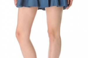 Thakoon Addition Leather Combo Mini Skirt