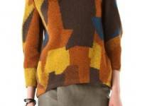 Thakoon Addition Patchwork Seamed Pullover