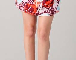 Thakoon Addition Print Sarong Miniskirt