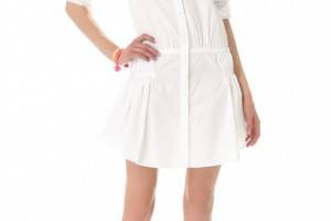 Thakoon Gathered Peplum Shirtdress