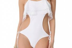 Thayer Lace Up One Piece Swimsuit