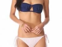 Thayer Ruffle Bandeau Bikini Top