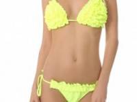 Thayer Ruffle Triangle Bikini Top