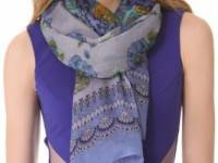 Theodora &amp; Callum Wildflower Gauzy Scarf