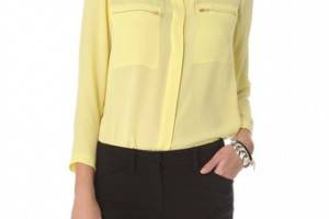 Theory Brundia Silk Top