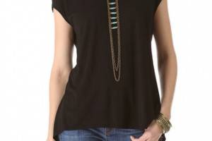 Three Dots Draped Back Tunic