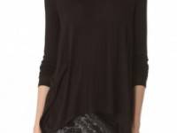 Three Dots Draped Turtleneck Tunic