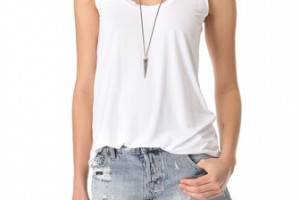 Three Dots Scoop Neck Tank