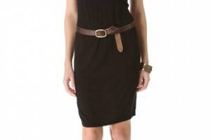 Three Dots V Neck Shift Dress