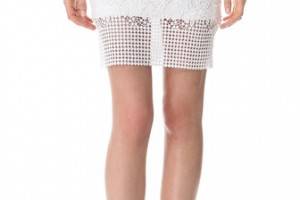 Tibi Basia Lace Pencil Skirt