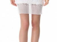 Tibi Basia Lace Pencil Skirt
