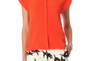 Tibi Cross Back Top