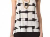 Tibi Marcel Check Camisole