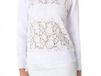 Tibi Sigrid Lace Sweatshirt