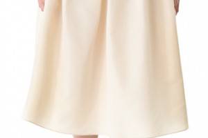 Tibi Silk Faille Skirt