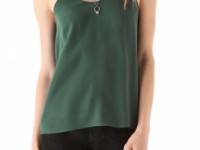 Tibi Solid Silk Camisole