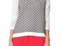 Tibi Sporty Mesh Sweater