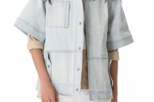 Tibi Vintage Wash Boxy Jacket