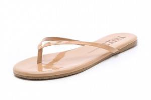 TKEES Sunscreens Patent Flip Flops