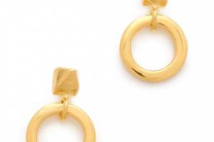 TOM BINNS Petite Clash Door Knocker Earrings