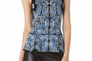 Torn by Ronny Kobo Chloe Peplum Top