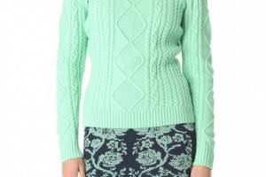 Torn by Ronny Kobo Kati Cable Knit Sweater