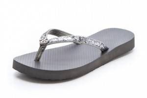 Tory Burch Adia Metallic Flip Flops