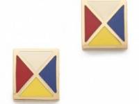 Tory Burch Ahoy Multi Flag Earrings