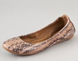 Tory Burch Eddie Snake Ballet Flats