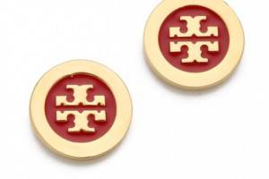 Tory Burch Enamel Stud Earrings