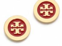 Tory Burch Enamel Stud Earrings