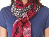 Tory Burch Isabelle Mix Print Scarf