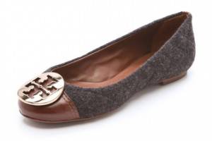 Tory Burch Parker Cap Toe Logo Flats