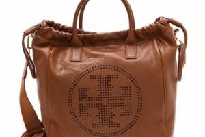 Tory Burch Perforated Logo Tote