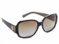 Tory Burch Polarized Logo Sunglasses