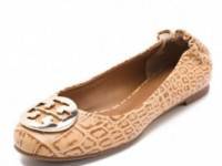 Tory Burch Reva Croc Ballet Flats