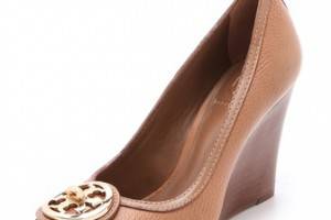 Tory Burch Selma Peep Toe Wedges