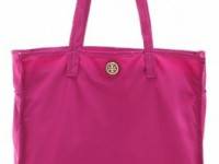 Tory Burch Stacked Logo Travel Tote