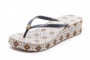 Tory Burch Thandi Wedge Flip Flops