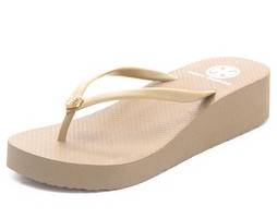 Tory Burch Wedge Thin Flip Flops