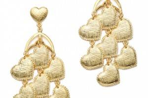 tuleste market Heart Chandelier Earrings