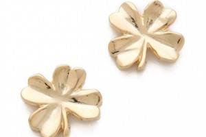 tuleste market Shamrock Stud Earrings