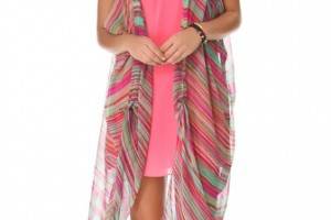 Twelfth St. by Cynthia Vincent Draped Maxi Cover Up