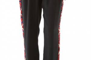 Twelfth St. by Cynthia Vincent Drawstring Aztec Panel Pants